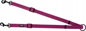 Pozostałe akcesoria dla psów - Chaba CHABA DWÓJNIK REGULOWANY M 1,6/42-74cm BORDOWY - miniaturka - grafika 1