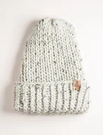 Czapki damskie - Czapka Puffy melanż wełna peruwiańska - miniaturka - grafika 1