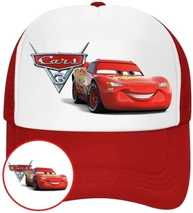 Czapka z Daszkiem Auta Czerwona z Nadrukiem Lato Siatka Bejsbolówka - Czapki i chusty sportowe męskie Czapka z Daszkiem Auta Czerwona z Nadrukiem Lato Siatka Bejsbolówka - Czapki i chusty sportowe męskie - miniaturka - grafika 1