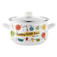 Garnki - Garnek emaliowany Emalia Polska Pleszew Julia 20 cm 4,2 l - miniaturka - grafika 1