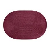 Obrusy i serwetki - Mata stołowa owalna AM-HAWAI 30 x 45 cm czerwona - miniaturka - grafika 1