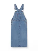 Spodnie damskie - salopette donna dickies bib long overall dress - dk0a4z6t k211 rinsed blue - miniaturka - grafika 1