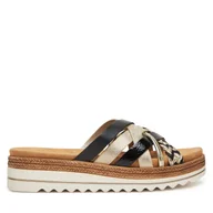 Klapki i japonki damskie - Klapki Remonte D0Q50-02 Złoty - miniaturka - grafika 1