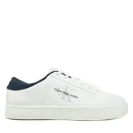 Sneakersy męskie - Sneakersy Calvin Klein Jeans Classic Cupsole Low Ml Lth YM0YM00864 Biały - miniaturka - grafika 1