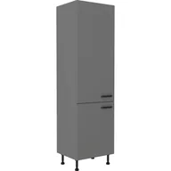 Szafki kuchenne - Szafka Dolna Wysoka Słupek 60 DK-210 2F Nessa Stolarz Lempert Antracyt - miniaturka - grafika 1