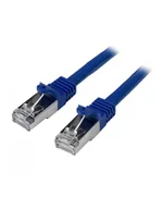 Kable komputerowe i do monitorów - Startech Patchcord Cat6 SFTP 0.5m niebieski (N6SPAT50CMBL) - miniaturka - grafika 1