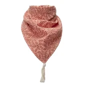 Chusty do noszenia dzieci - Hi Little One bandanka apaszka niemowlęca BOHO LEAF Rust Pom Pom - miniaturka - grafika 1