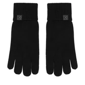 Rękawiczki - Rękawiczki Calvin Klein Emblem LV14D8016G Czarny - miniaturka - grafika 1