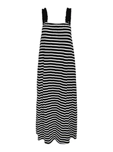 ONLY Women's ONLMAY S/L Mix Dress JRS, letnia sukienka, czarna/cloud Dancer, S, Czarny/Cloud Dancer, S - Sukienki - miniaturka - grafika 1