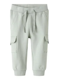 name it Spodnie dresowe "Sanus" w kolorze zielonym - Spodenki dla niemowląt - miniaturka - grafika 1