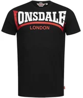 Koszulki męskie - T-shirt LONSDALE CREATON czarny-XL - miniaturka - grafika 1