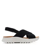 Sandały damskie - Clarks Sandały DashLite Wish 26171948 Czarny - miniaturka - grafika 1