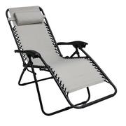 Fotele i krzesła ogrodowe - Fotel Luksusowy Relax jasnoszary PATIO - miniaturka - grafika 1