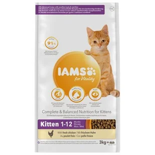 IAMS Vitality Kitten 3 kg - Sucha karma dla kotów - miniaturka - grafika 1