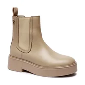 Sztyblety damskie - Tommy Hilfiger Skórzane sztyblety CHELSEA - miniaturka - grafika 1