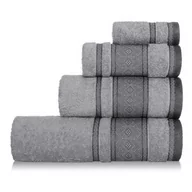 Ręczniki - Spod Igły i Nitki, Ręcznik, PANAMA 100% bawełna, Szary , 100x150 cm - miniaturka - grafika 1