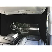 Zasłony - Zasłona na przednią szybę, ochrona przed słońcem, na kemping, do kabiny kierowniczej, firanki kompatybilne z Opel Vivaro A od 2001-2014 FB: F_SW - miniaturka - grafika 1