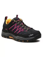 Buty trekkingowe damskie - CMP Trekkingi Kids Rigel Low Trekking Shoes Wp 3Q13244J Czarny - miniaturka - grafika 1