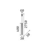 Lampy sufitowe - Ideallux Ideal Lux żyrandol LED Ultrathin Round 40 cm czarny DALI - miniaturka - grafika 1