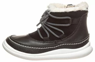Buty dla dziewczynek - Clarks Skórzane botki zimowe "Crest Alpine" w kolorze czarnym - grafika 1