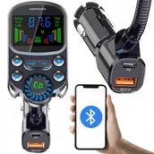 Transmitery FM - Transmiter Fm Bluetooth Ładowarka Mp3 Qc 3Xusb 23W Bc86 - miniaturka - grafika 1