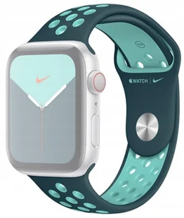 Apple Pasek sportowy Nike w kolorze nocnego turkusu/zielonej zorzy do koperty 44 mm - rozmiar standardowy-MXR12ZM/A - Akcesoria do smartwatchy - miniaturka - grafika 1
