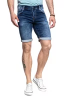 Spodenki męskie - Mustang, Szorty męskie, Chicago Short Denim Blue 1007113 5000 683, rozmiar W38 - miniaturka - grafika 1