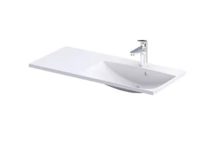 Oristo umywalka meblowa AMELIA 100 cm z formowanego marmuru, misa z prawej strony UME-AM-100-92-P - Umywalki - miniaturka - grafika 2