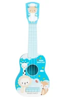 Instrumenty muzyczne dla dzieci - GITARA UKULELE DLA DZIECI INSTRUMENT ZABAWKA MUZYCZNA STRUNY 3111E-NIEB2 - miniaturka - grafika 1