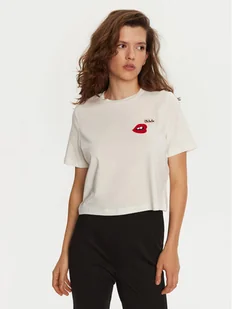 Vero Moda T-Shirt Elena 10326789 Biały Boxy Fit - Koszulki i topy damskie - miniaturka - grafika 1