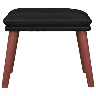 Lumarko Podnóżek, czarny, 45x29,5x39 cm, sztuczna skóra - Pufy i podnóżki - miniaturka - grafika 4