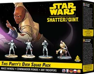Akcesoria do gier planszowych - Zestaw figurek do złożenia i pomalowania Atomic Mass Games Star Wars Shatterpoint This Partys Over Mace Windu 4 szt - miniaturka - grafika 1