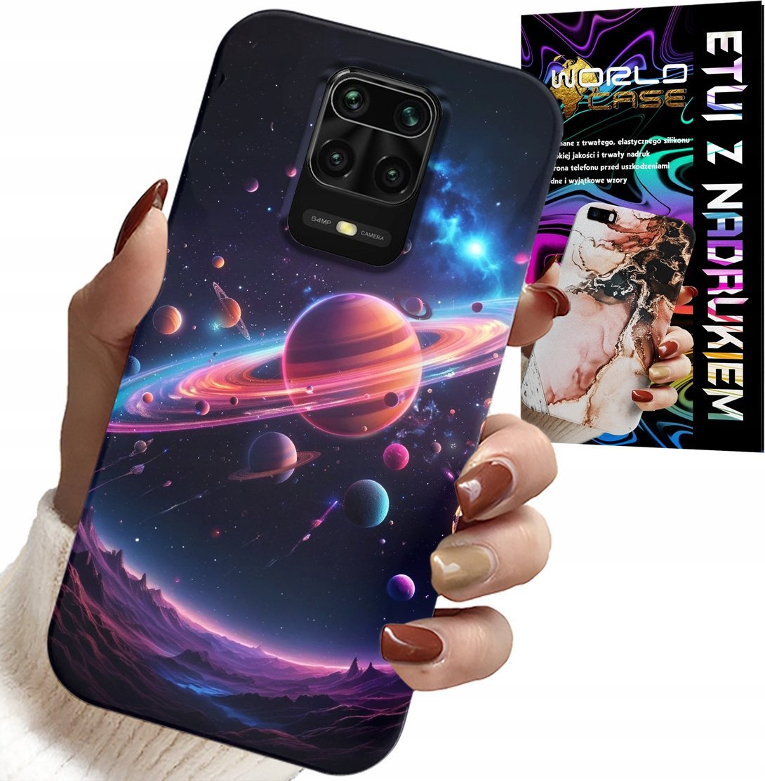 ETUI DO XIAOMI NOTE 9 PRO / 9S - KOSMOS PLANETY GWIAZDY GALAKTYKA PLECKI