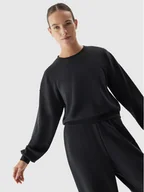 Bluzy damskie - 4F Bluza 4FAW23TSWSF701 Czarny Regular Fit - miniaturka - grafika 1