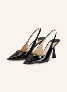 Jimmy Choo Czółenka Z Odkrytą Piętą Amita 85 schwarz - Czółenka - miniaturka - grafika 1