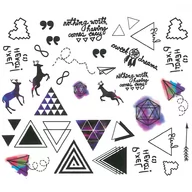 Ozdoby do paznokci - Naklejki Wodne Do Paznokci Letnie Wzory YZW-B034 - miniaturka - grafika 1