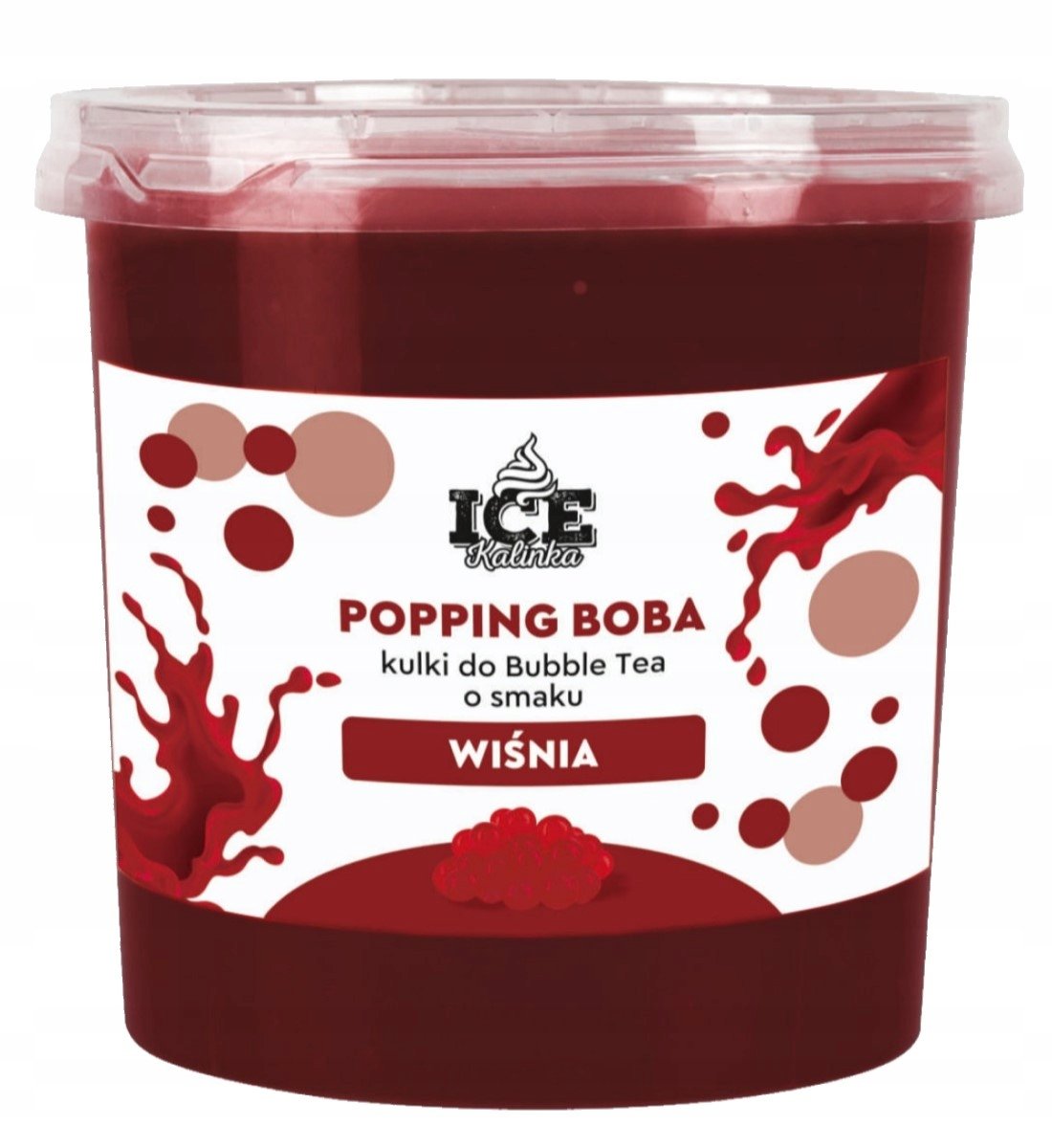 Kulki do Bubble Tea Wiśnia 3 kg Popping boba kawior o smaku wiśniowym