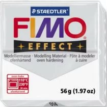 Fimo GDD Grupa Dystrybucyjna Daccar Effect, masa termoutwardzalna, modelina, transparentna biała - Masy plastyczne - miniaturka - grafika 1