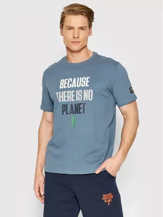 Koszulki męskie - Ecoalf T-Shirt Min GATSMINOT8034MS22 Granatowy Regular Fit - grafika 1