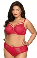 Biustonosze - NOVIKA Margot N 02 Novika biustonosz semi-soft z paskami, Kolor czerwony, Rozmiar 100B, Ava - Intymna - miniaturka - grafika 1