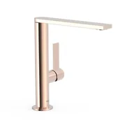 Baterie umywalkowe - Bateria umywalkowa nablatowa Tres Project różowe złoto 21130501OP - miniaturka - grafika 1