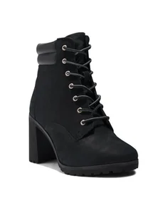 TIMBERLAND DAMSKIE BOTKI CZARNE ZE SKÓRĄ NA OBCASIE 38 Ż8C - Botki damskie - miniaturka - grafika 1