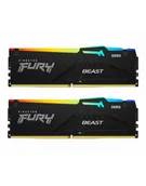 Pamięci RAM - kingston Pamięć DDR5 Fury Beast Bla RGB 32GB2*16GB/6000 CL36 KF560C36BBE2AK2-32 - miniaturka - grafika 1