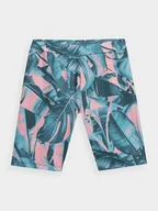 Legginsy - 4F, Legginsy krótkie dziewczęce, 4FJSS23TTIGF050-93A, Multikolor 3 ALLOVER, Rozmiar 158/164 - miniaturka - grafika 1