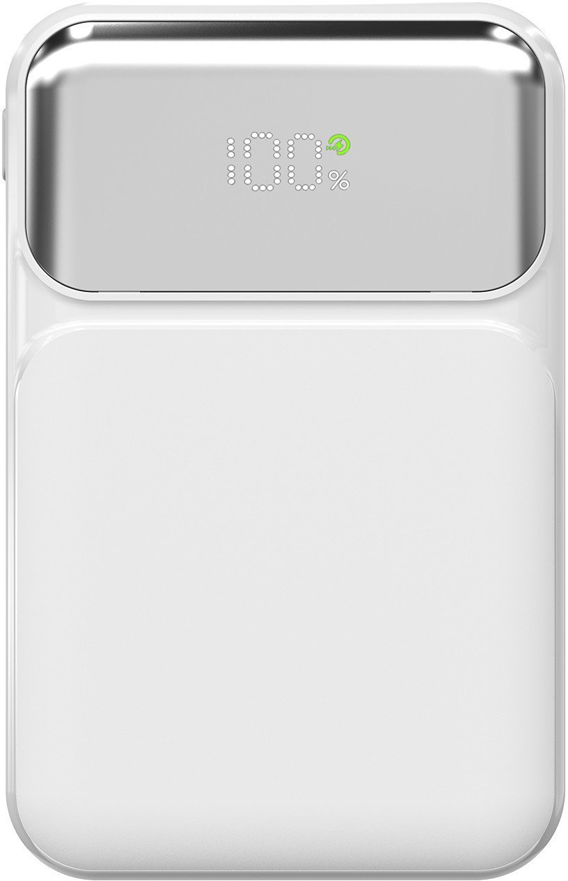 S-Link P104 Powerbank 10 000 mAh z wbudowanymi kablami, HSC 22.5W, PD 20W, biały