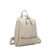 Plecaki - Stylowy Miejski Plecak Damski LUIGISANTO Beżowy Skóra Ekologiczna - miniaturka - grafika 1