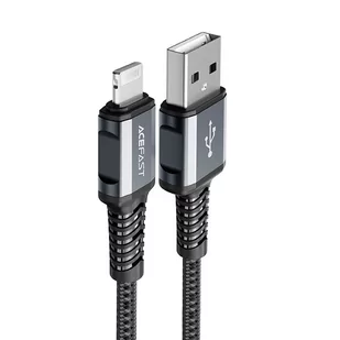 Acefast kabel MFI USB - Lightning 1,2m, 2,4A szary (C1-02 deep space gray) C1-02-A-L deep space gray - Kable USB - miniaturka - grafika 1
