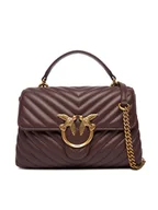 Torebki damskie - PINKO Torebka Love Lady Puff Mini Cl Al 25-26 PLTT 100044 A0GK Bordowy - miniaturka - grafika 1