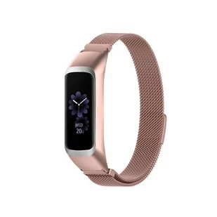 Opaska Pasek Bransoleta Milaneseband Samsung Galaxy Fit 2 R220 Różowa - Akcesoria do smartwatchy - miniaturka - grafika 1