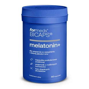 ForMeds Bicaps Melatonin+, 60 kapsułek - Układ nerwowy - miniaturka - grafika 1